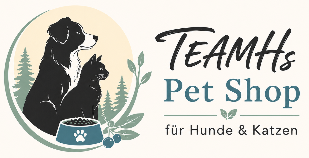 TEAMHs Pet Shop Logo für Hunde und Katzen